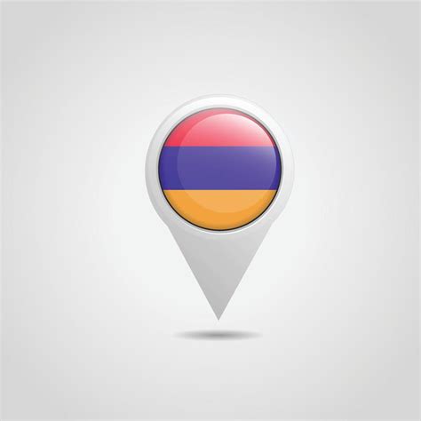 Armenia Flag Map Pin 13016131 Vector Art at Vecteezy