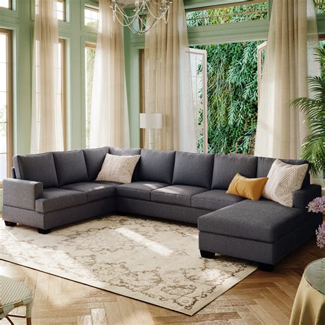 Belffin Modular Large Sectional Sofa With Storage Seat Oversized U