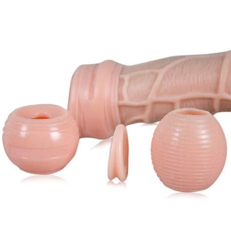 Foreskin Penis Cock Ring Sleeve Enhancer Enlarger Prolong Delay Sex