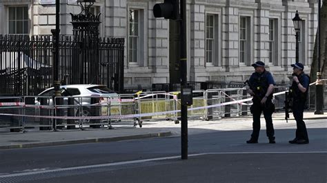 Downing Street Crash Man Arrested After Car Driven At Gates In London