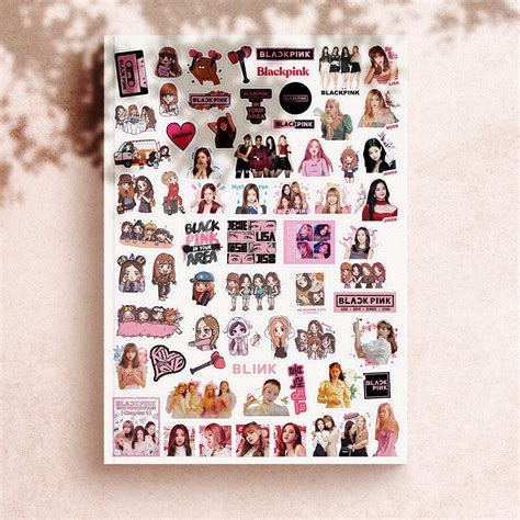Kpop Blackpink Stickers 65Pcs Blackpink 2020 Cartoon Stickers Blackpink ...
