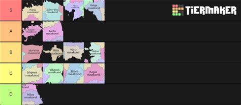 Counties Of Estonia Tier List Community Rankings Tiermaker