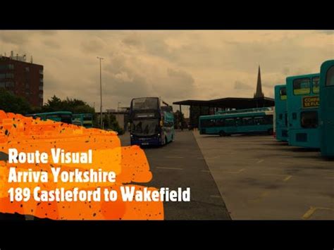 UK Buses Route Visual Arriva Yorkshire 189 Castleford To Wakefield