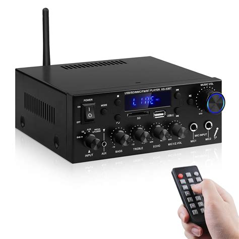 Amazon.com: Home Audio Amplifier KS-33BT Bluetooth 5.0 HiFi Stereo ...