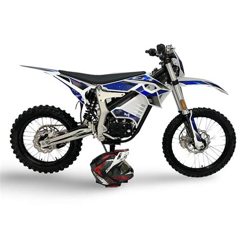 W V White Blue High Power Off Road Electric Motocross Motorbike