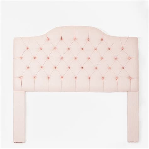 Light Pink Tufted Camelback Headboard - Contemporary - Headboards - by Biscuit Home