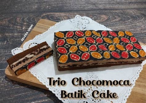 Resep Trio Chocomoca Batik Cake Oleh Selera Ummi Cookpad