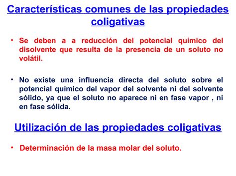 Propiedades Coligativas De La Materia En Las Soluciones Ppt