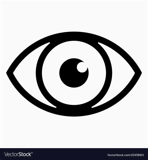 Eye icon Royalty Free Vector Image - VectorStock