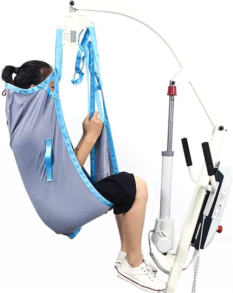 Rixch Toileting Full Body Mesh Heavy Duty Patient Lift Sling Hoist For