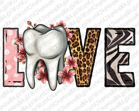 Love Dentist Life Png Sublimation Design Dental Life Png Etsy