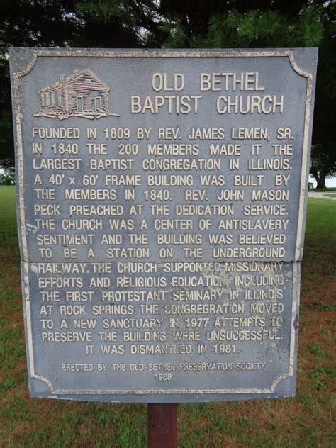 Old Bethel Baptist Church Historical Marker