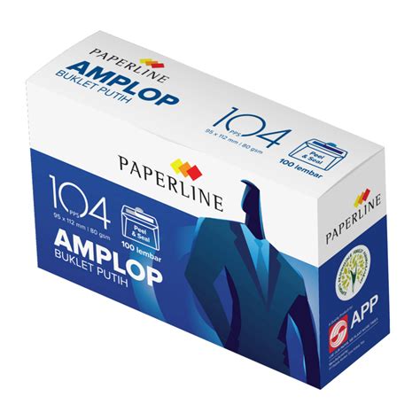 Amplop Paperline 90 Besar Putih Polos 110x230 Mm 100 Lembar Envelope