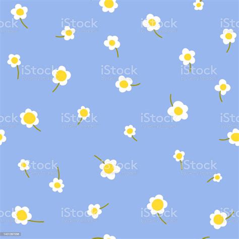 Daisy Flower Vector Pattern Illusration Stock Illustration Download