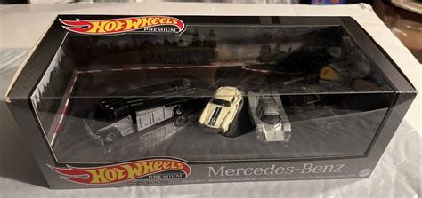 Hot Wheels Premium Mercedes Benz Mattle Car Collectors Set 300l C9 Amg Gt3 887961909067 Ebay