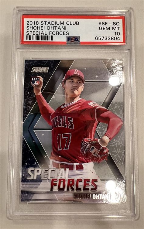 2018 Stadium Club Special Forces Shohei Ohtani RC PSA 10 Rookie Card