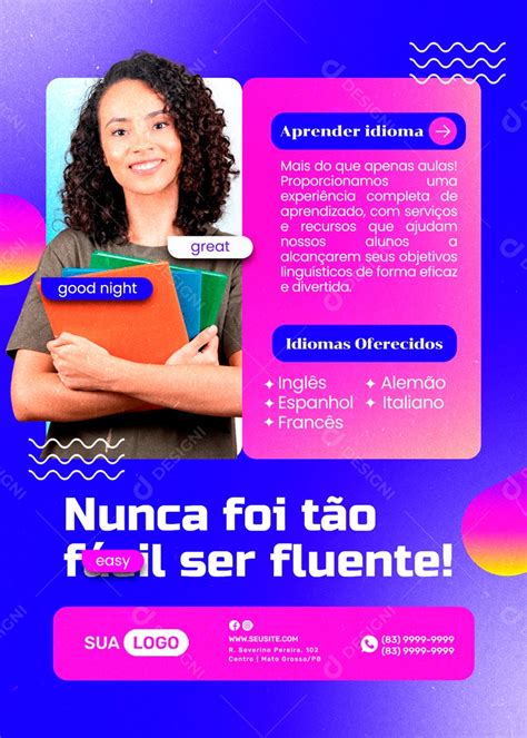 Escola De Idiomas Mias Do Que Apenas Aulas Social Media Psdedit Vel