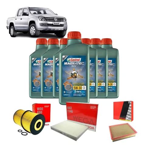 Kit Revis O Filtros Wega Castrol W Suv Amarok