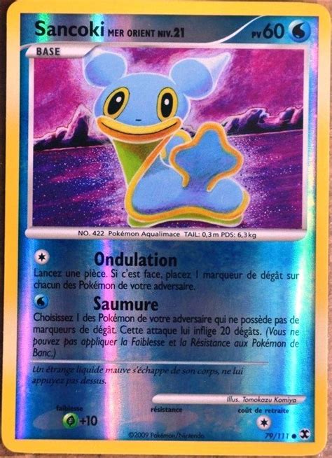 Sancoki Mer Orient Platine Rivaux Mergeants Carte Pokemon