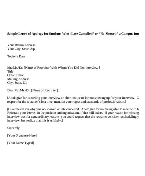 10 Apology Letter Samples Free Word Templates Riset