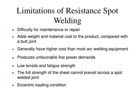 Ppt Spot Welding Powerpoint Presentation Free Download Id5154082