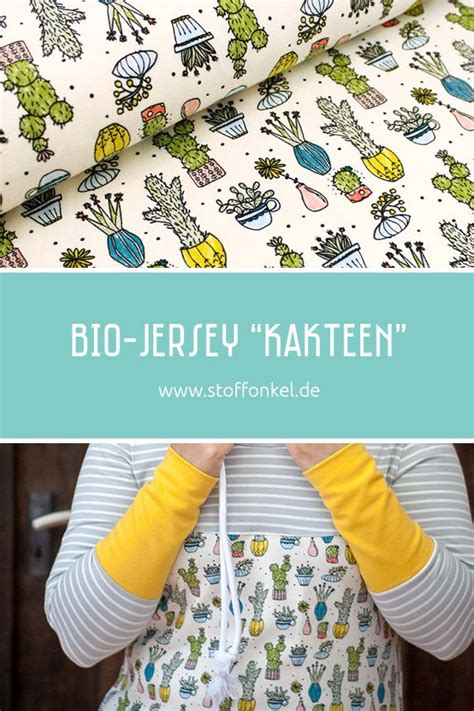 Bio Jersy Kakteen vom Stoffonkel Alles ökologisch und fair