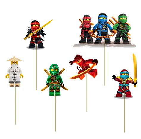 TOPPER Pikery Na Tort POSTACIE Z LEGO NINJAGO 6szt 13916641617 Allegro Pl