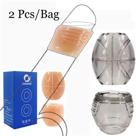 Resistanc Glans Cock Sex Ring Realistic Tpe Penis Head Foreskin Increase Orgasm Eur