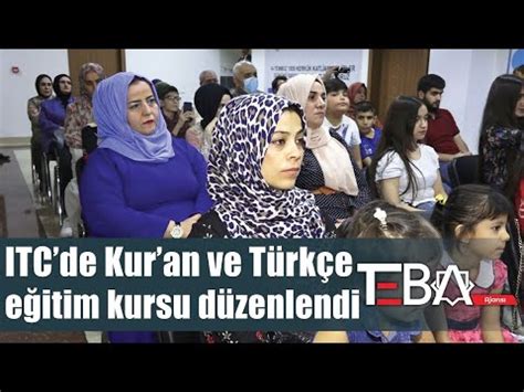 ITC de Kuran ve Türkçe eğitim kurslarını bitiren kursiyerlere