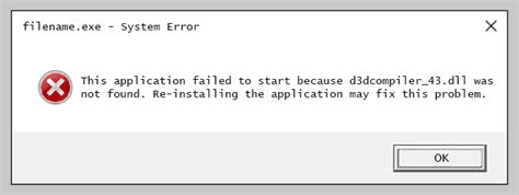 D3dcompiler 43 Dll Is Missing From Your Computer Kumbrick