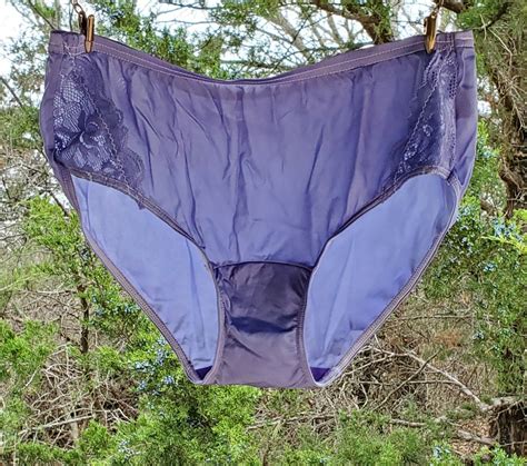 Shadowline Floral LACE Bikini Panty Silky Nylon 5 S P Gem