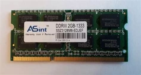 Memoria RAM 2GB 1 ASint SSZ3128M8-EDJEF | MercadoLibre