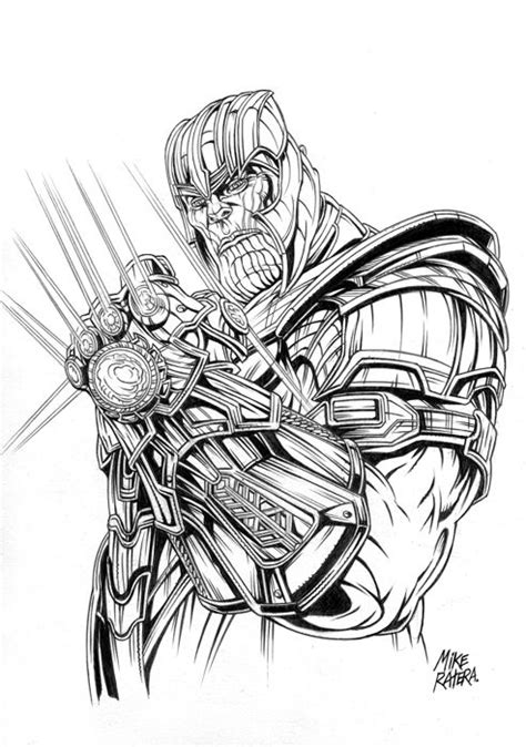 Thanos Drawing Image - Drawing Skill