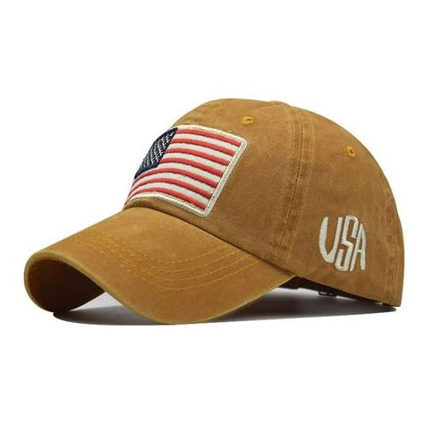 Penkiiy American Flag Hattactical Embroidered Operator Cap Baseball