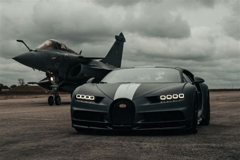 Can The Mighty Bugatti Chiron Sport Beat A French Fighter Jet