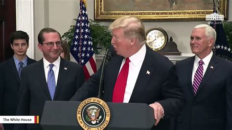 Alex Azar Sworn In As Secretary Of Health And Human Services Video