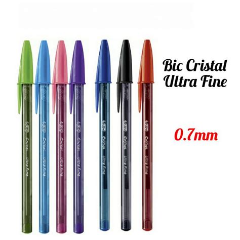 Caneta Bic Cristal Precis O Ultra Fine Mm Cores Shopee Brasil