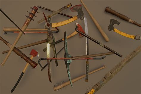 Bloody Melee Weapons Pack Apocalypse | 3D Weapons | Unity Asset Store