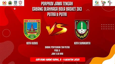 Kab Kudus Vs Kota Surakata Putra Porprov Jawa Tengah Xvi Cabor