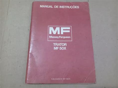 Manual Instru Es Trator Massey Ferguson Mf X Em Branco Mercadolivre