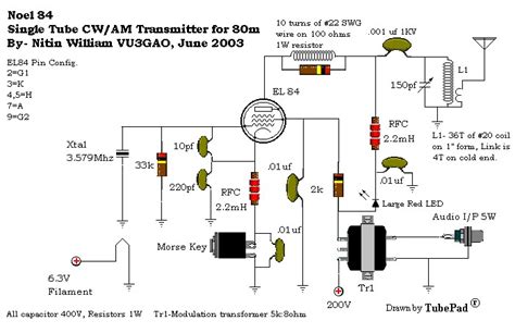 Single Tube Cw Am Transmitter