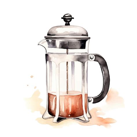 Premium Vector Coffee Maker Watercolor