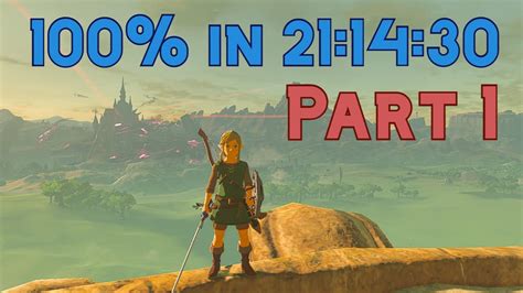 Zelda Breath Of The Wild Speedrun In Part Youtube