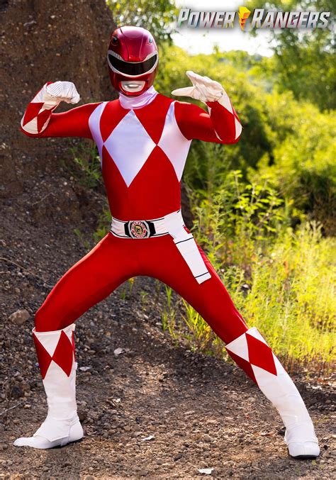 Authentic Power Rangers Red Ranger Adult Costume