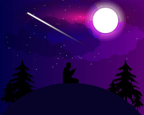 Night illustration on Behance