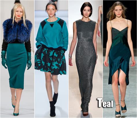 Fall 2013 Fashion Week Trends Teal Sydne Style