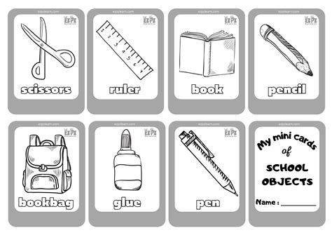 Classroom Objects Coloring Pages