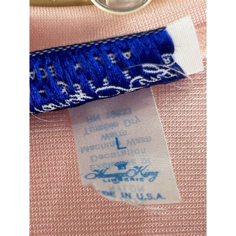 Nancy King Lingerie Vintage Nightgown Robe Lace Trim Large Peach Etsy