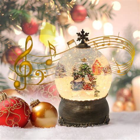 Christmas Musical Snow Globes Christmas Snow Globe With Music Water