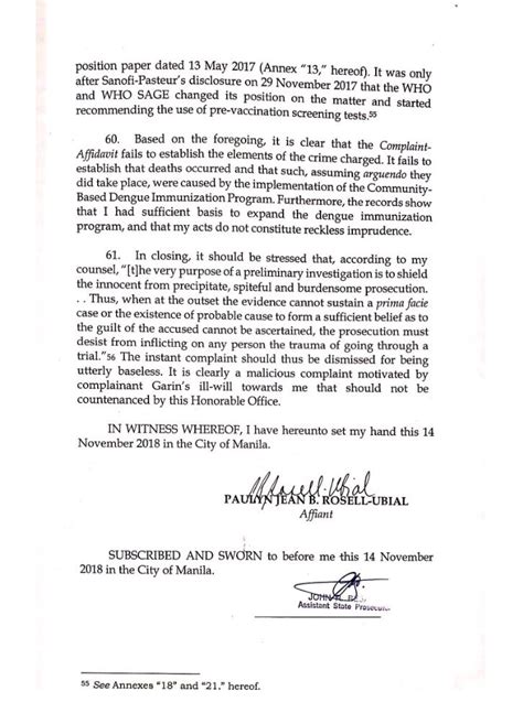 Abs Cbn News On Twitter Ex Health Sec Ubial Thru Her Lawyer